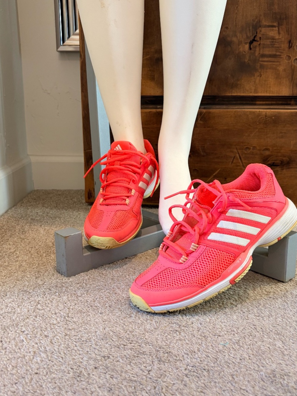 Adidas Coral Mesh Athletic Sneakers – Size 8